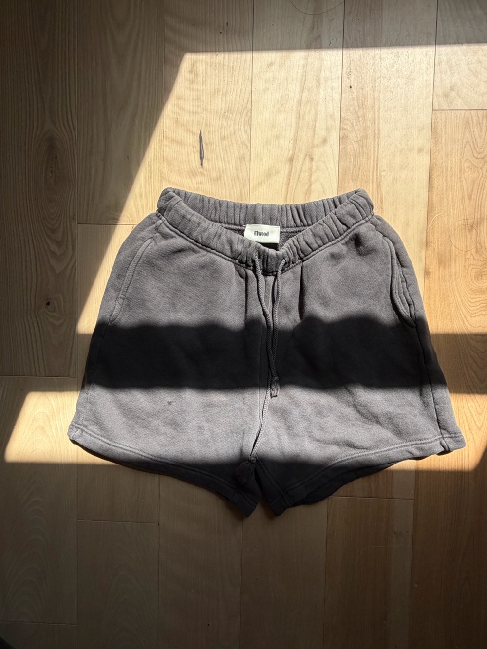 Elwood Charcoal Drawstring Fleece Lounge Shorts